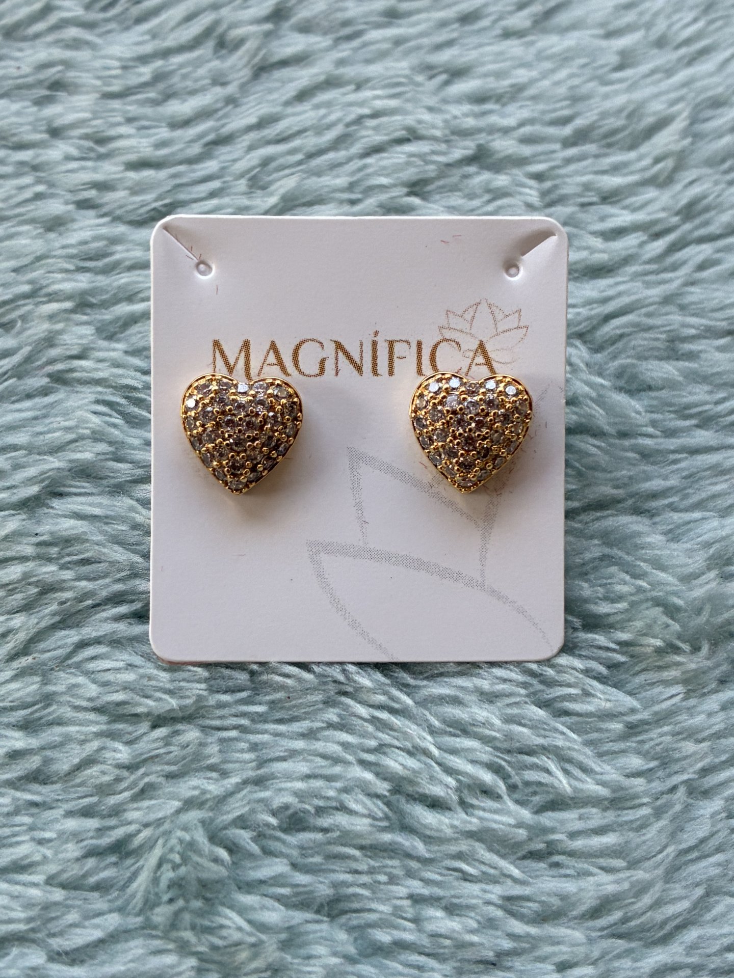 Brinco Coração Cravejado