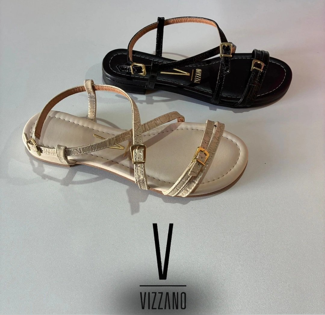 Sandália Vizzano Verniz Croco Miami
