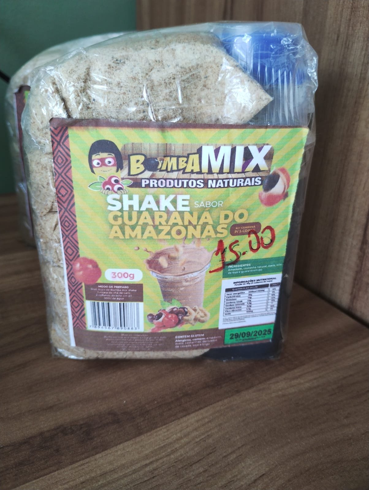Kit Shake de Guaraná do Amazonas Bomba Mix