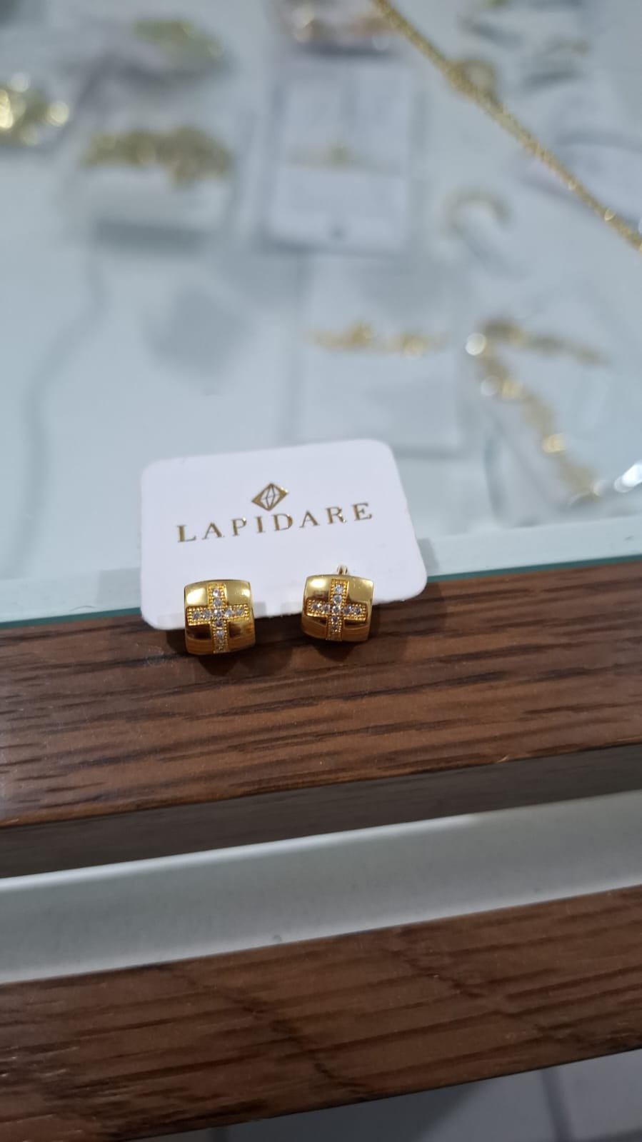 Argola crucifixo lapidare 12mm