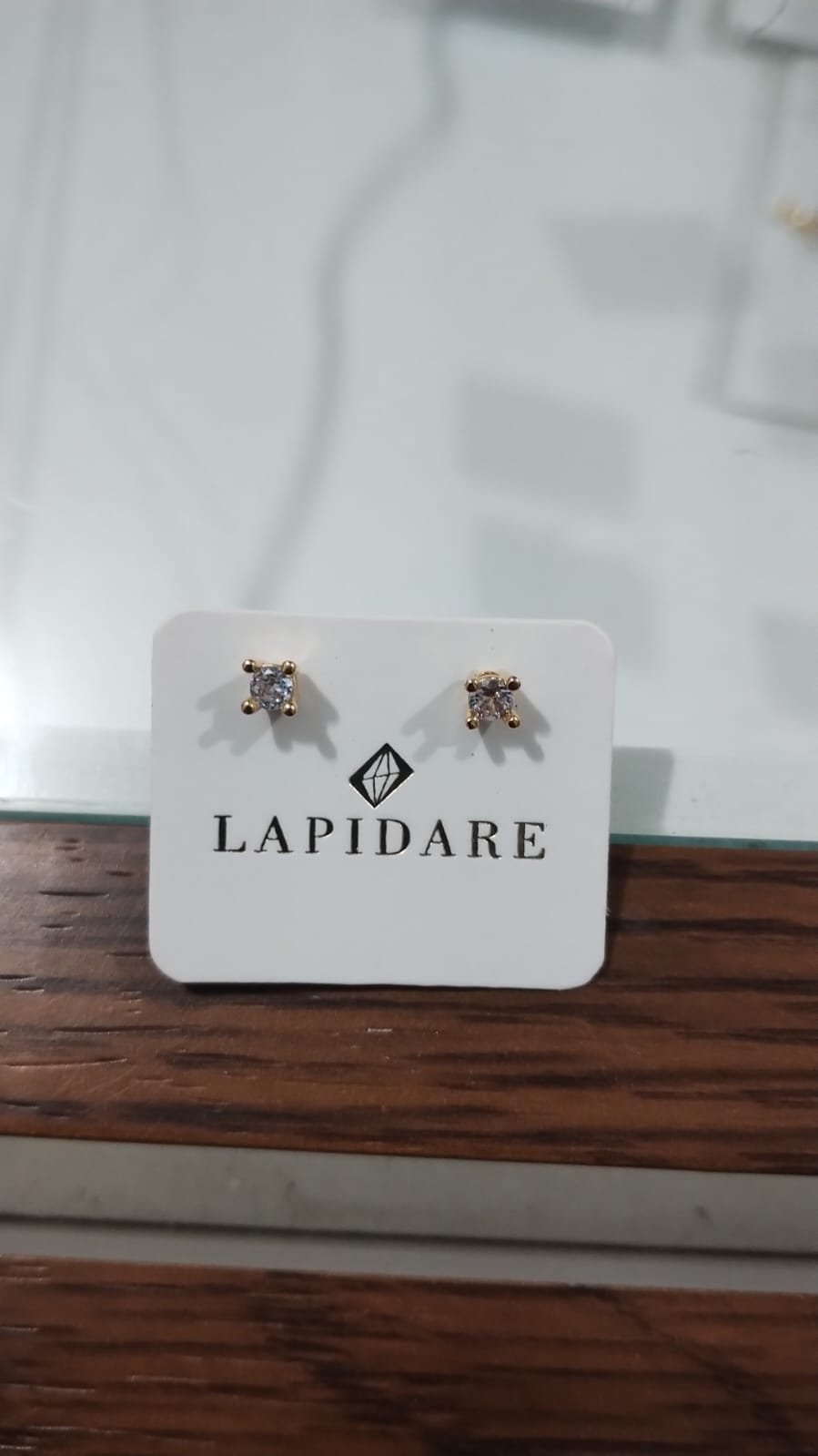 Brinco de Pedra Lapidare 3mm