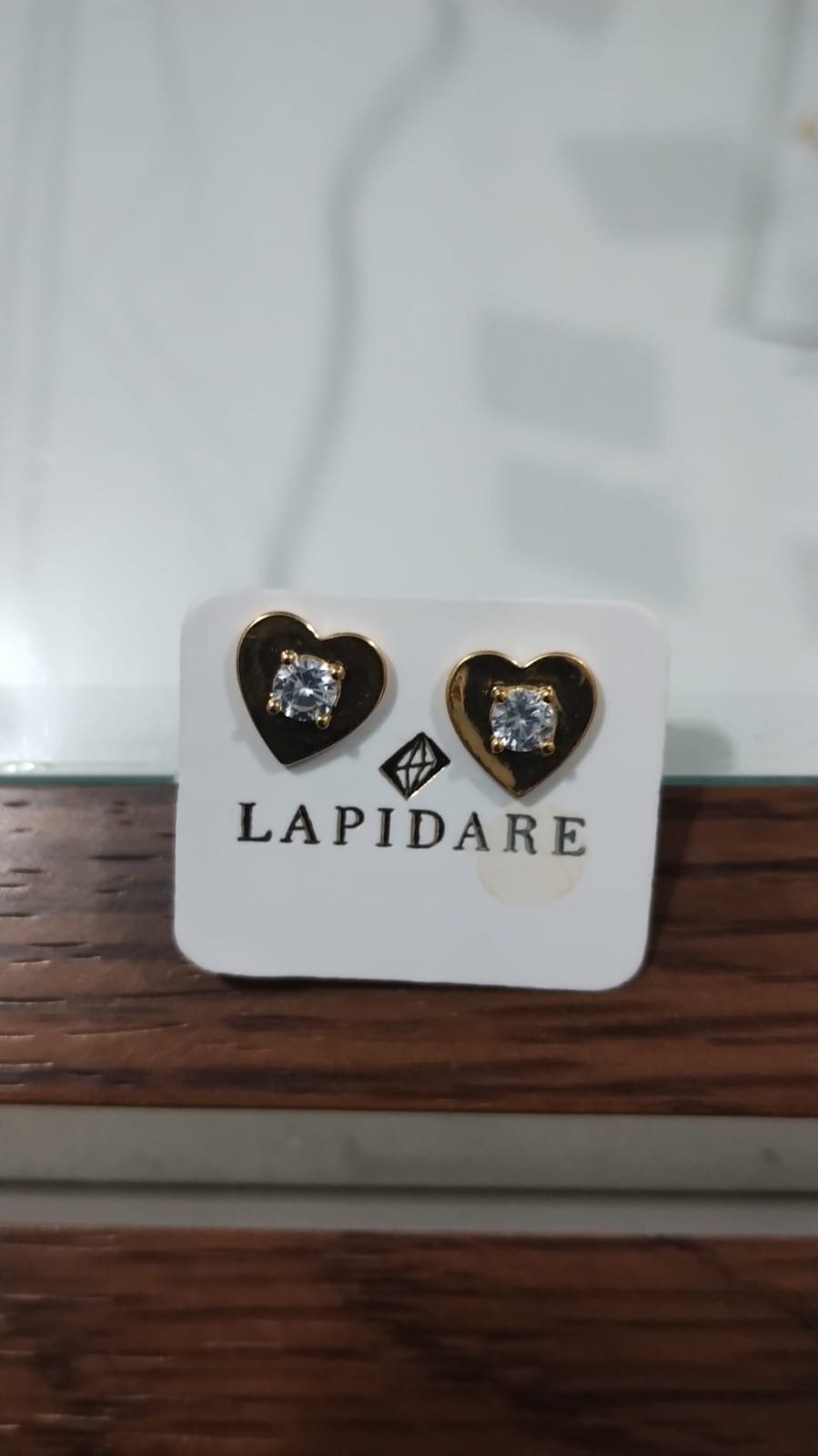 Brinco Coração Lapidare