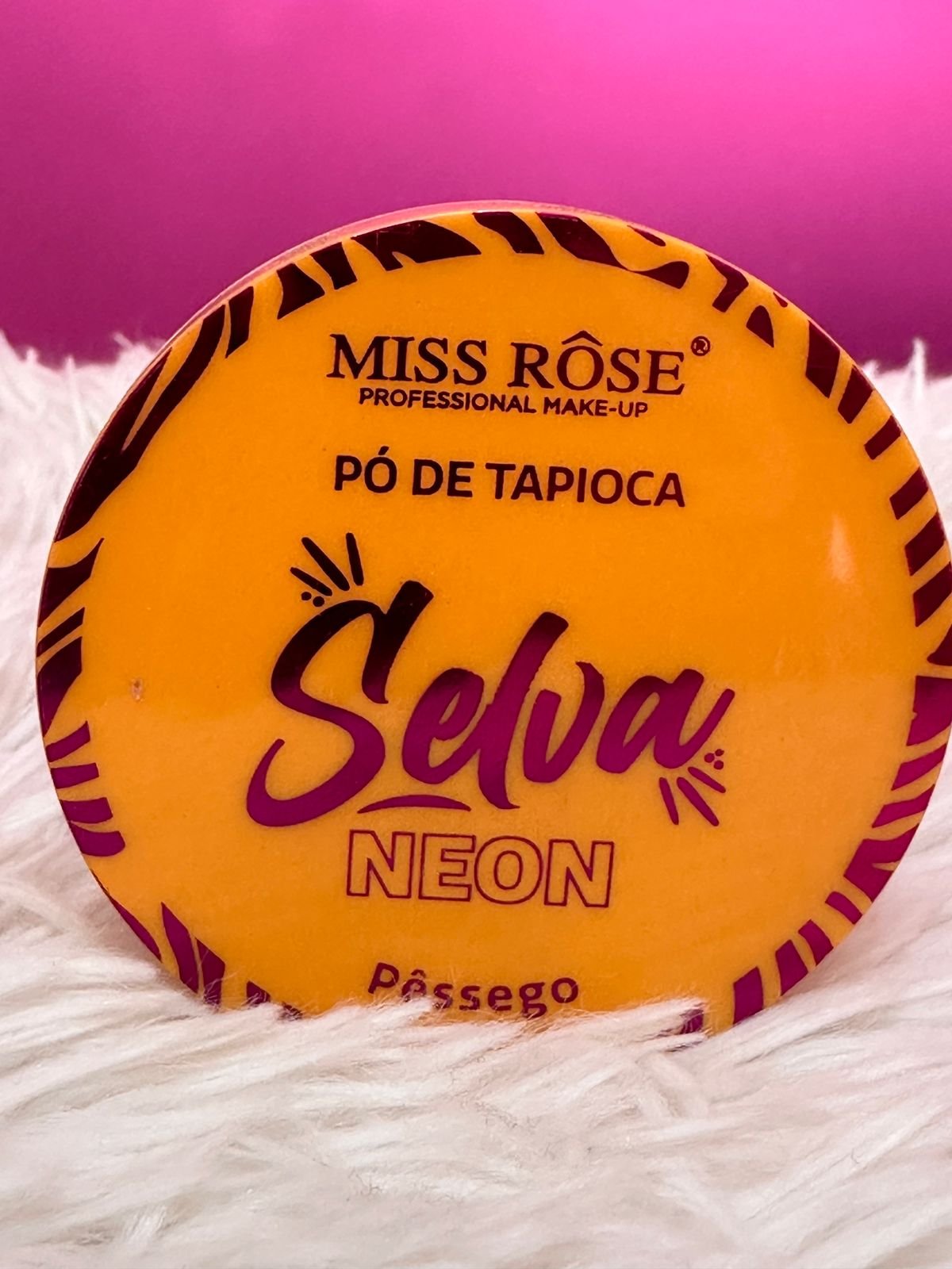 Pó de tapioca Pêssego selva néon