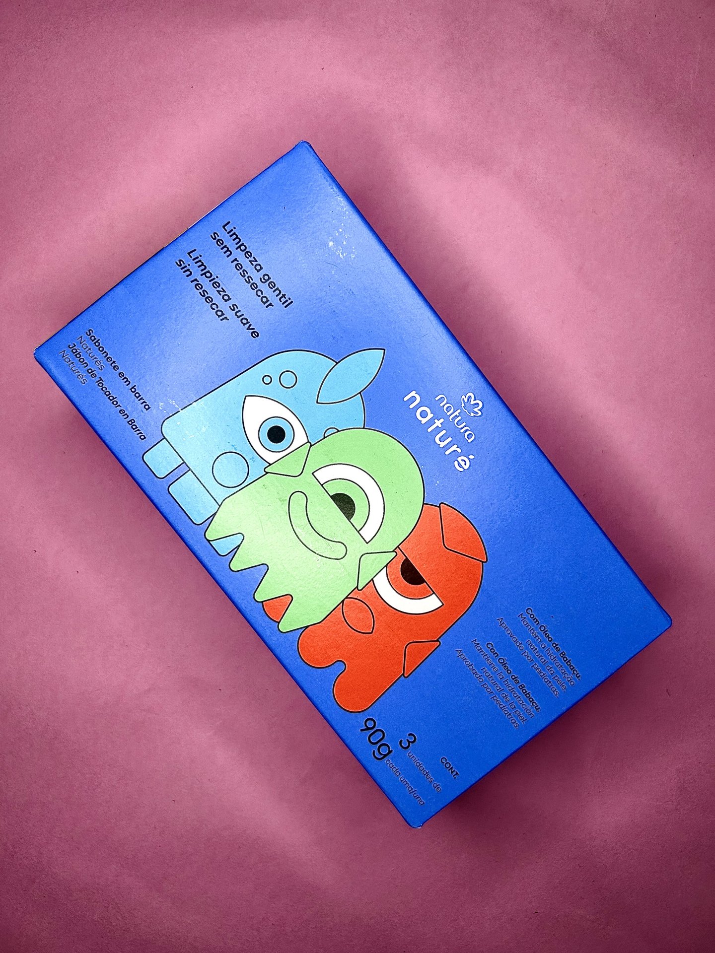 Caixa de Sabonete Infantil em Barra Naturé Natura (3 Unidades)