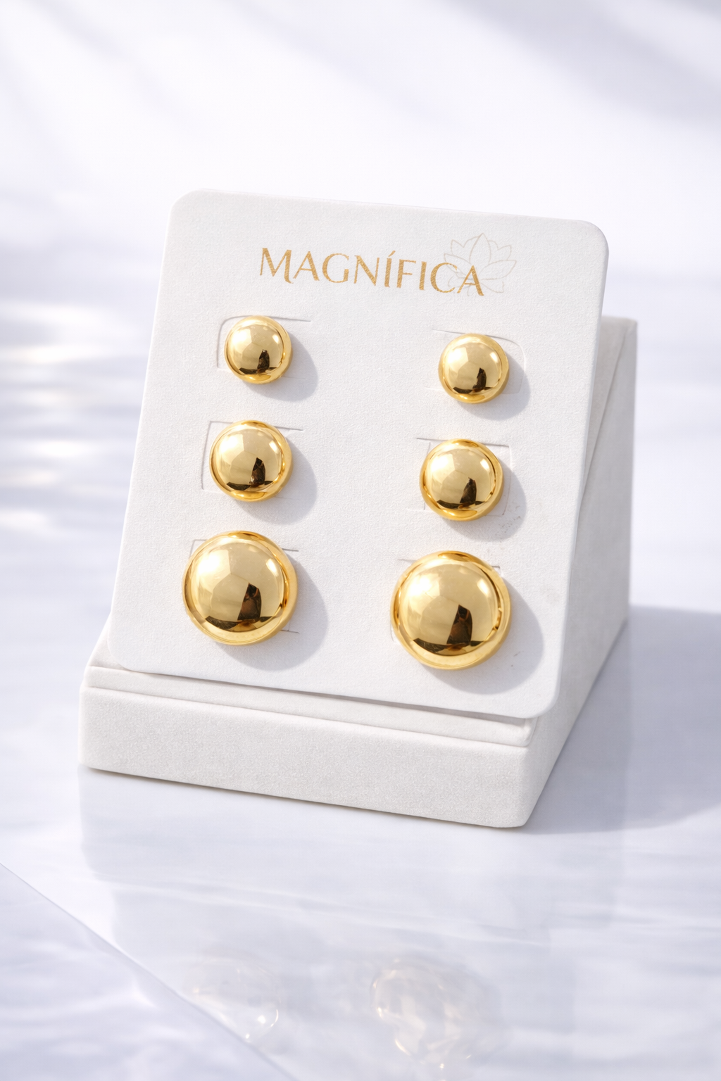 Trio de Brincos Círculo Magnífica