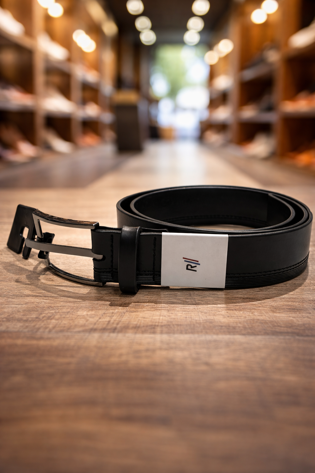 Cinto Rafarillo de Couro Preto