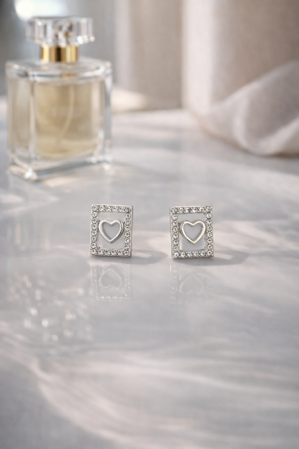 Brinco de Prata Coração Magnífica