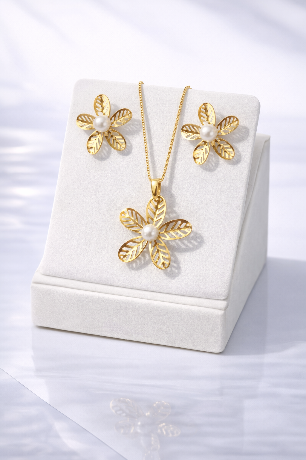 Conjunto Flor Pérola Magnífica