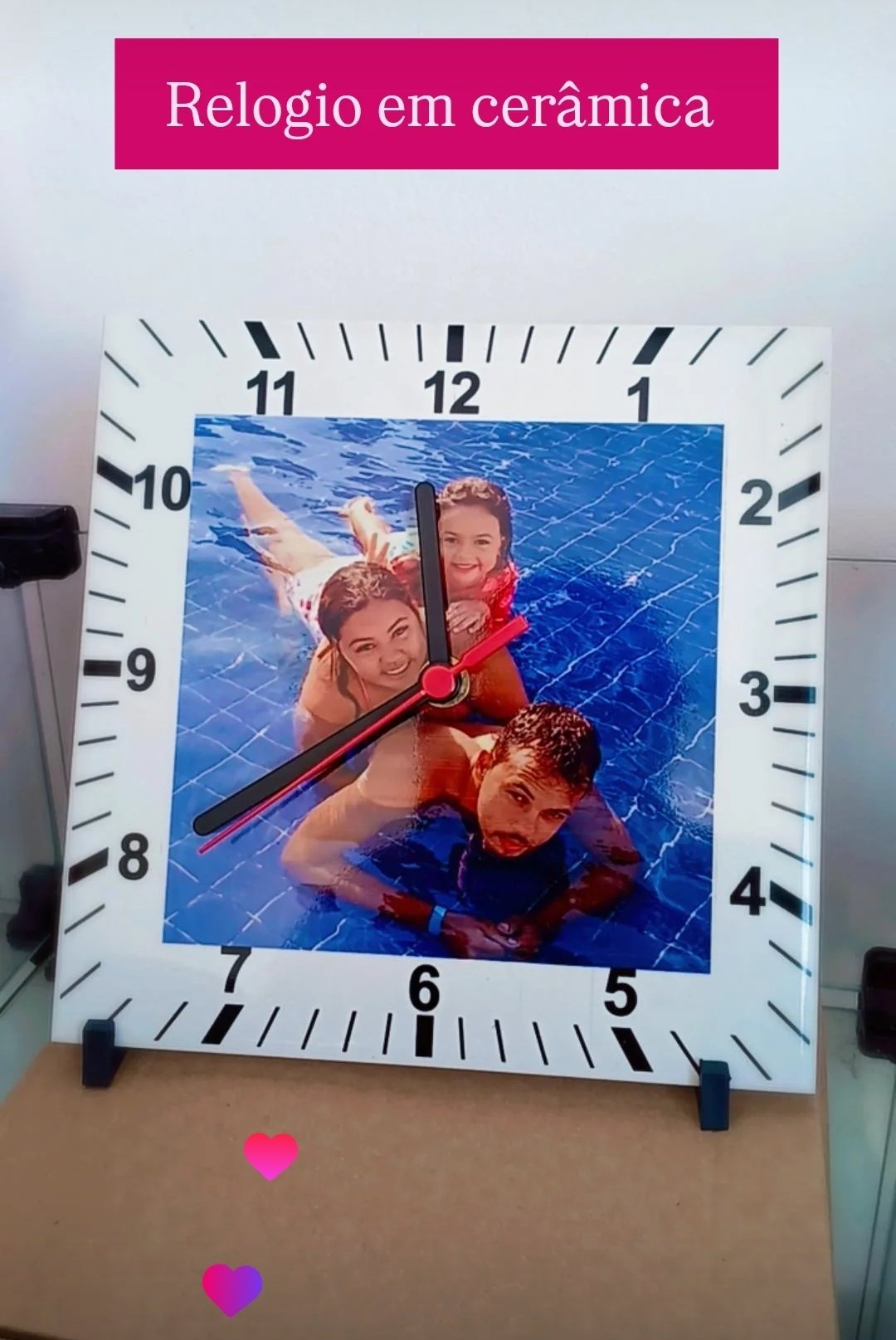 Relogio em cerâmica