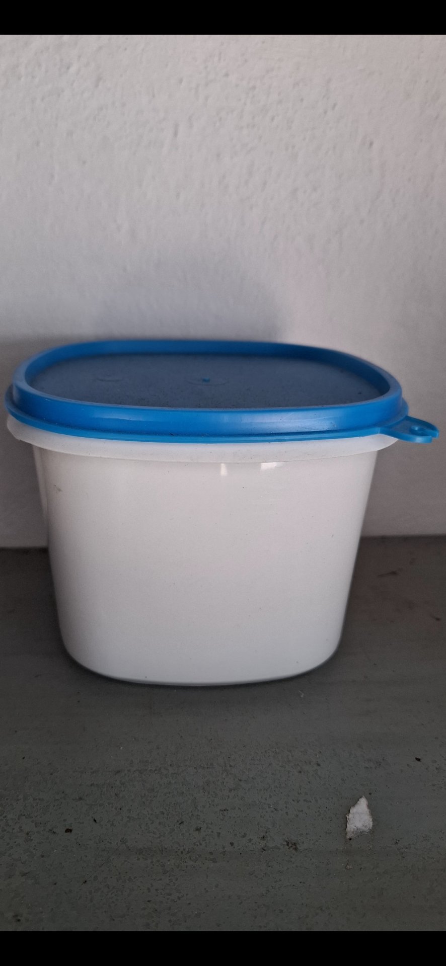 Pote Retangular com Tampa Azul