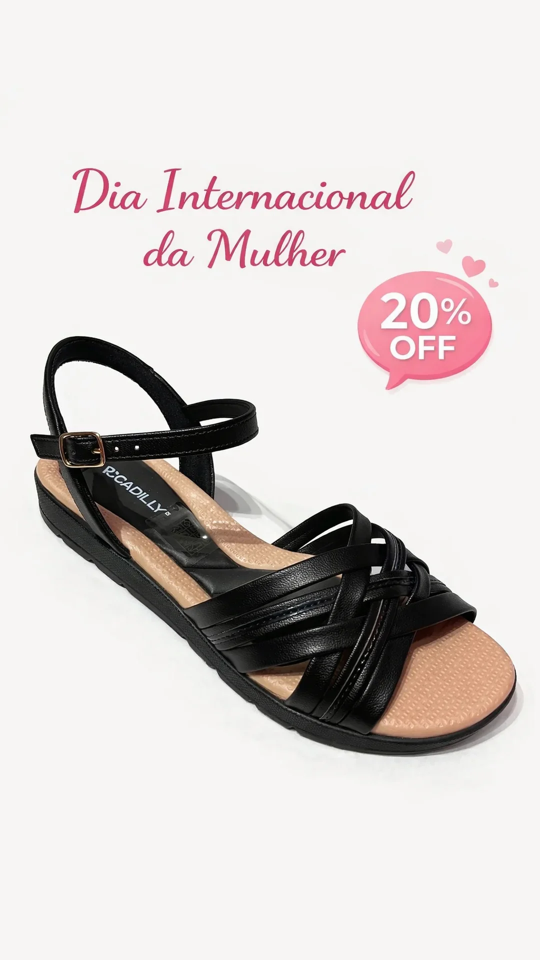 Sandália Piccadilly Rasteira