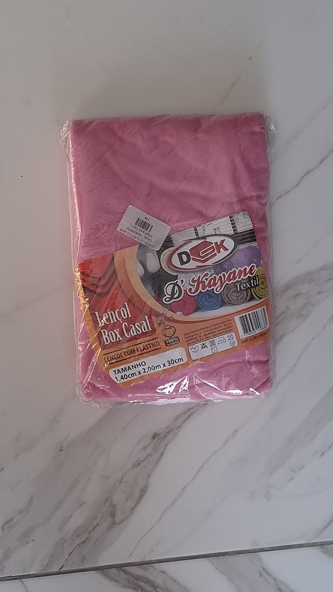 Lençol com Elástico Box Casal