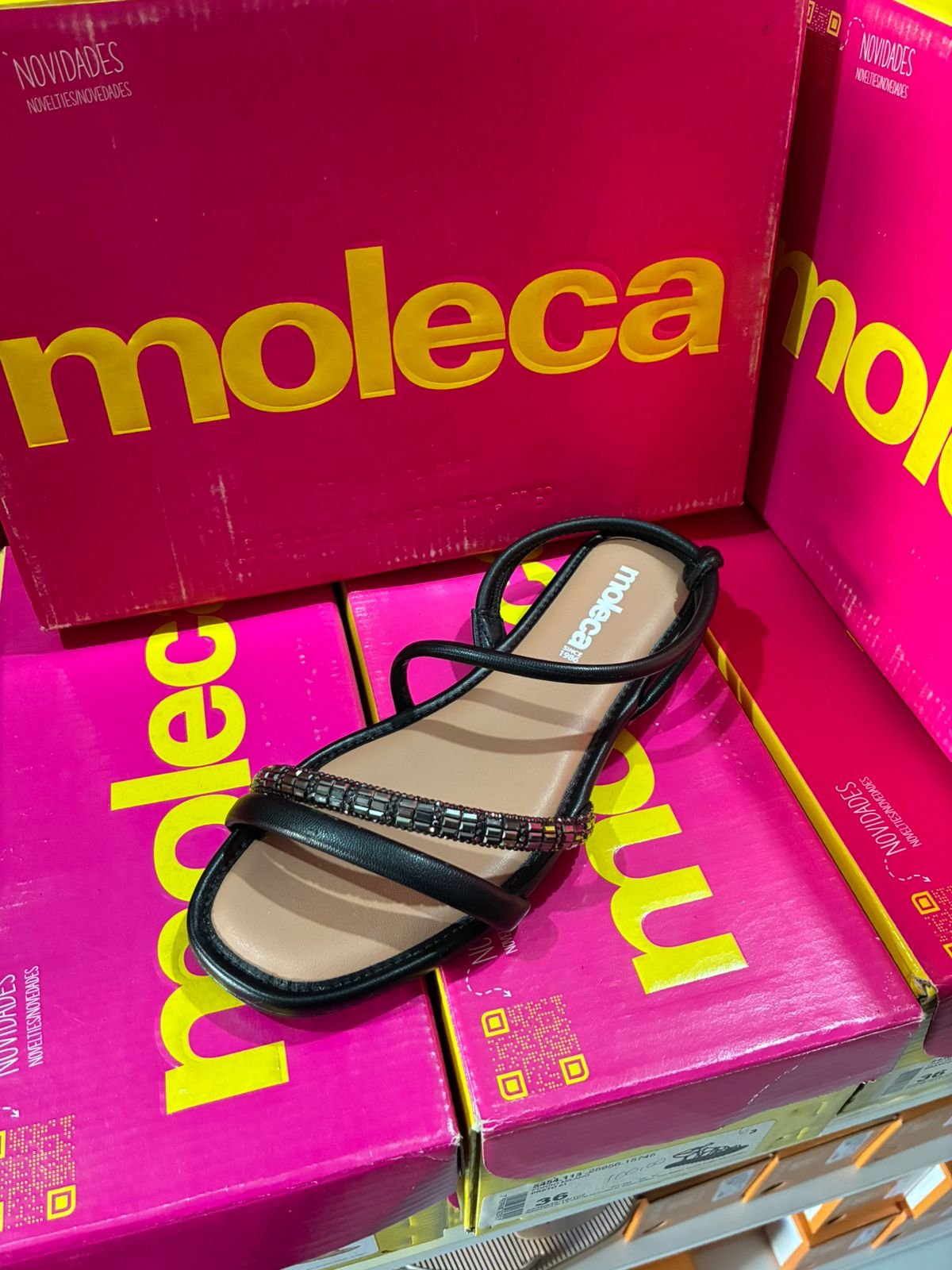 Sandália Moleca Brilho